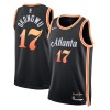 Muške NBA Dres Atlanta Hawks Onyeka Okongwu 20 Nike 2022-23 City Edition Crno Swingman